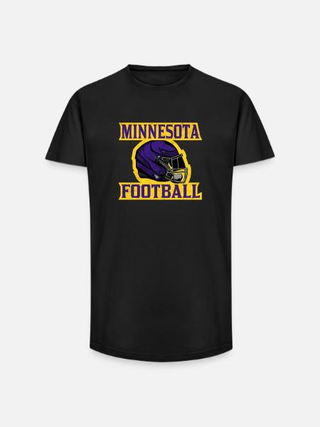 Minnesota Football Helmdesign - Long Fit Männer T-Shirt - Schwarz