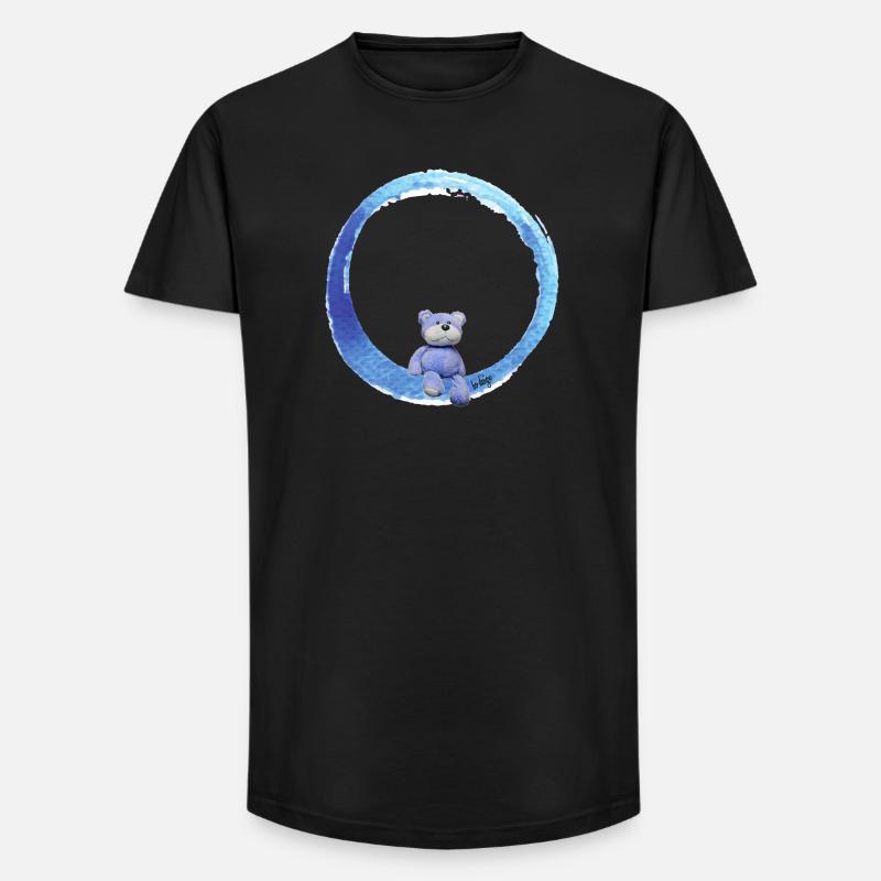 Kuscheltier - Long Fit Männer T-Shirt - Schwarz