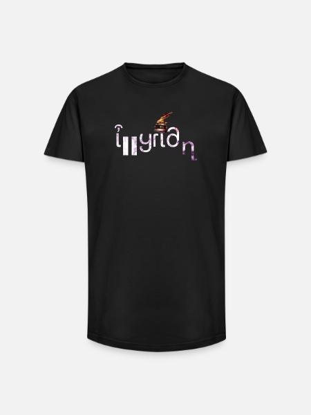 Illyrien - T-shirt coupe longue homme - noir