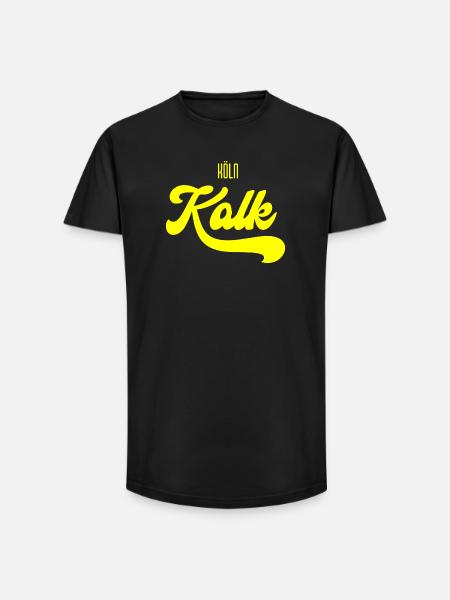 retro Köln Kalk Shirt - Long Fit Männer T-Shirt - Schwarz
