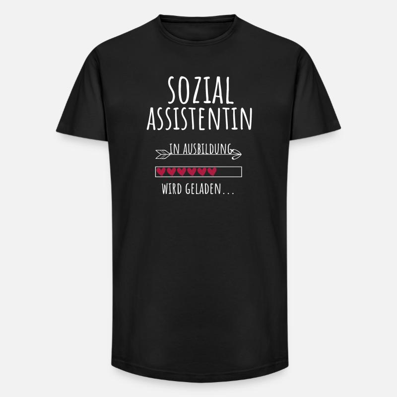 Sozialassistentin in Ausbildung Geschenk - Long Fit Männer T-Shirt - Schwarz
