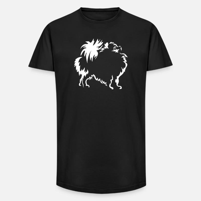 Zwergspitz "Black Edition" - Long Fit Männer T-Shirt - Schwarz