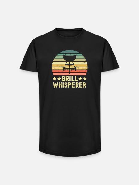 Grill Grillen Grillkönig - Long Fit Männer T-Shirt - Schwarz