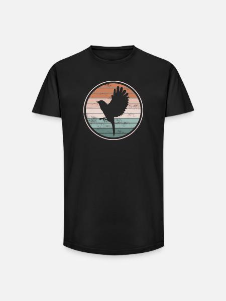 Bird Birds - Long Fit Men's T-Shirt - black