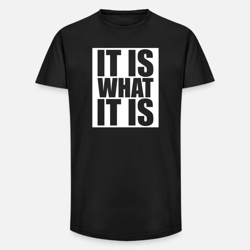 C’est ce que c’est - T-shirt coupe longue homme - noir