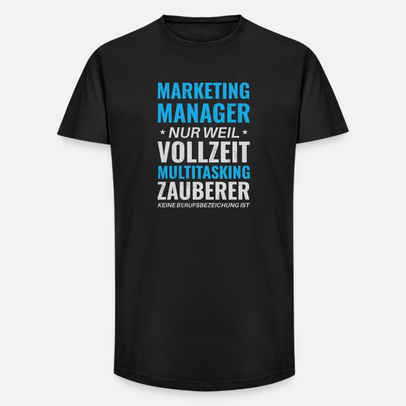 Marketing Manager – Multitasking Zauberer - Long Fit Männer T-Shirt - Schwarz