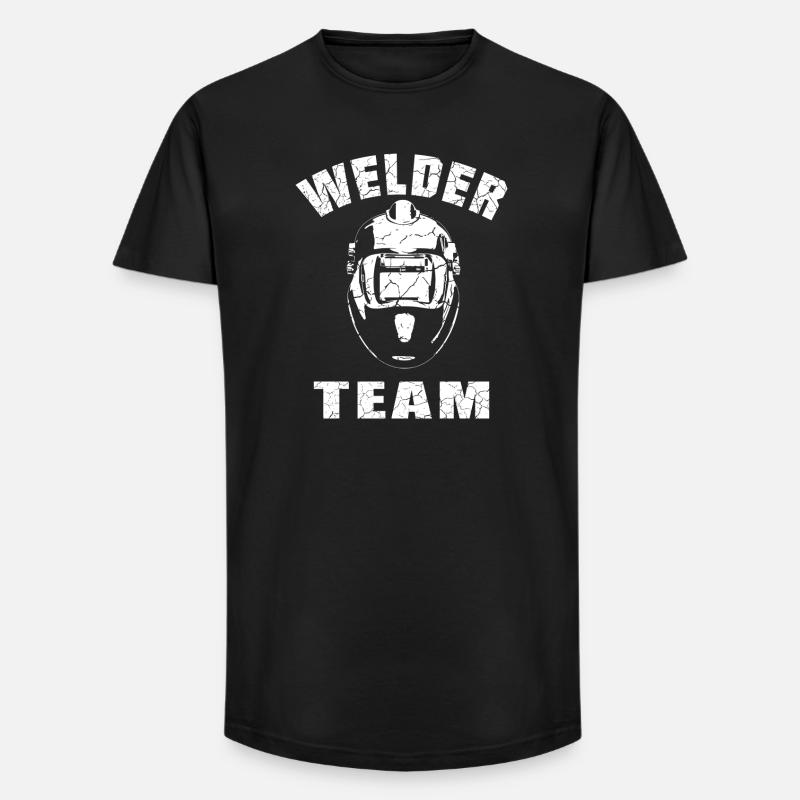 Conception de l’équipe de soudeurs - T-shirt coupe longue homme - noir