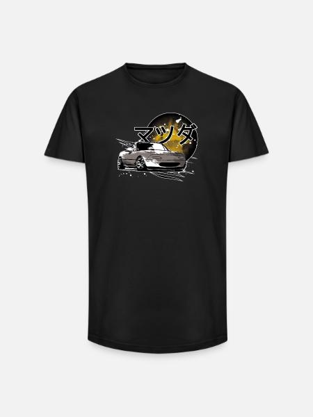 Japanese car Miata Mx5 - Long Fit Men's T-Shirt - black