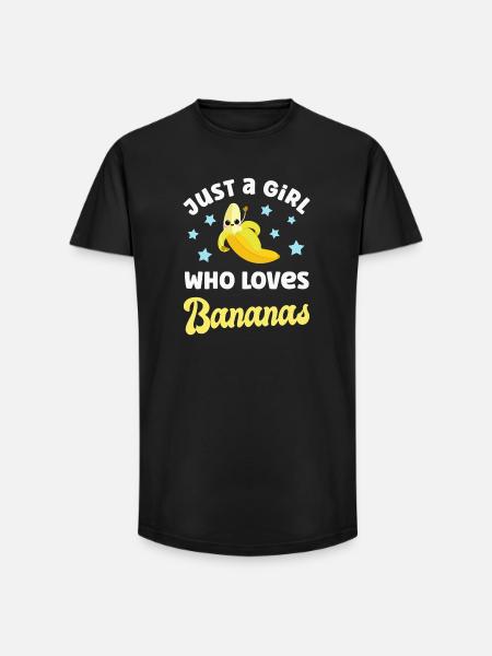 Banana Bananas - Long Fit Men's T-Shirt - black