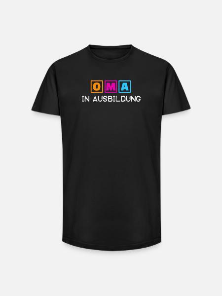 Alte Frau Statement Großmutter Oma Rentnerin - Long Fit Männer T-Shirt - Schwarz