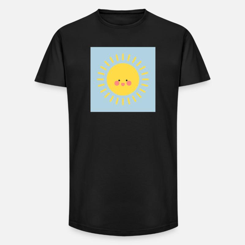 J.H - Long Fit Männer T-Shirt - Schwarz
