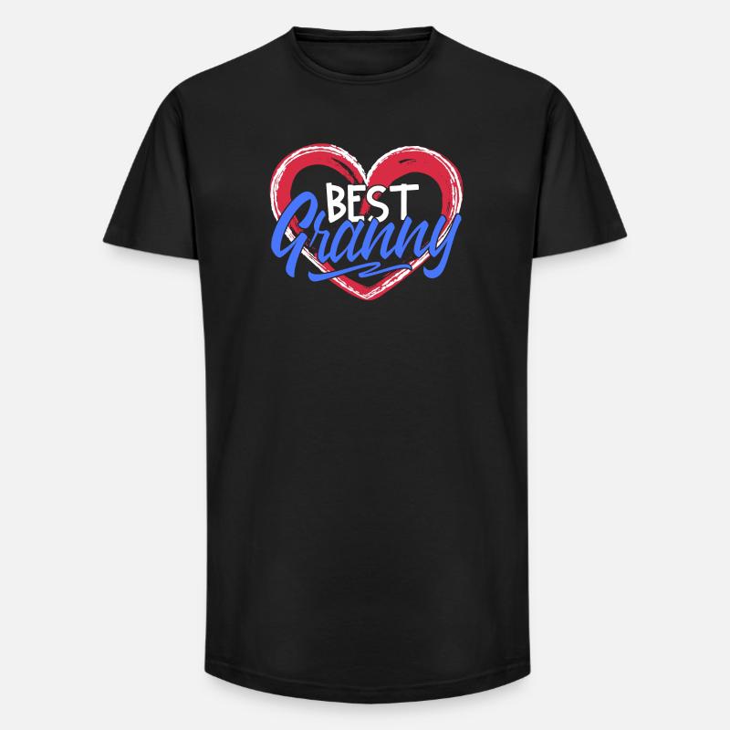 Beste Oma Großmutter Großmama Gratuliere Statement - Long Fit Männer T-Shirt - Schwarz