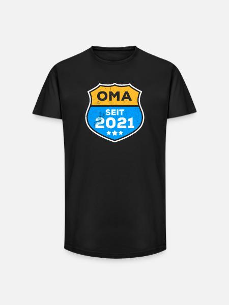 Seniorin Oma Großmutter Statement Ruhestand - Long Fit Männer T-Shirt - Schwarz