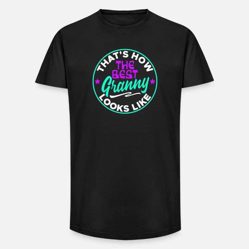 Cool Statement Beste Oma Enkelkind Großmutter - Long Fit Männer T-Shirt - Schwarz