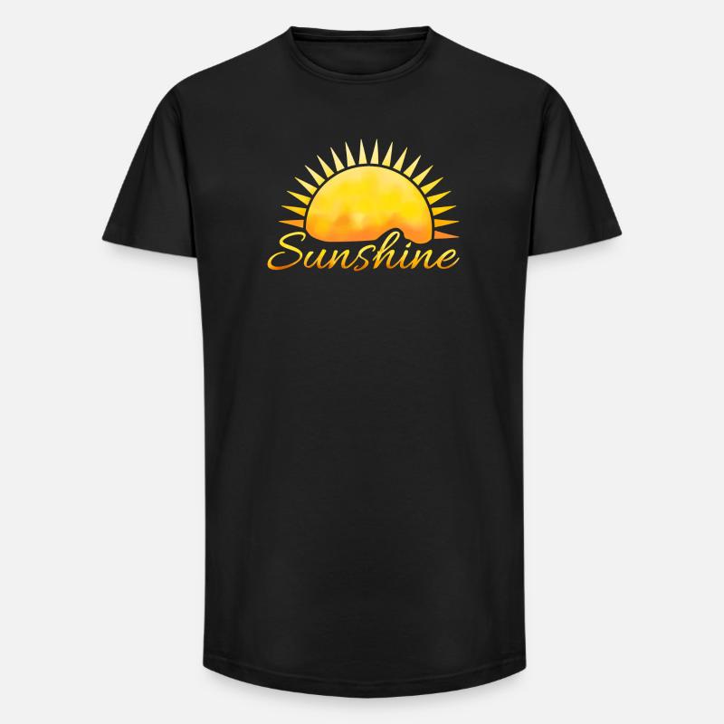Sonnenschein - Long Fit Männer T-Shirt - Schwarz