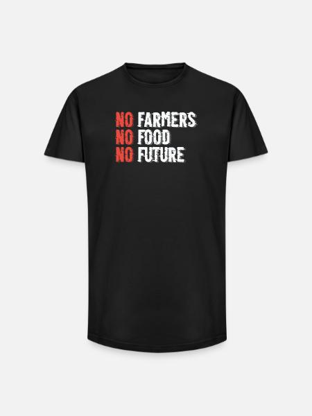 Sustainable agriculture illustration - Long Fit Men's T-Shirt - black