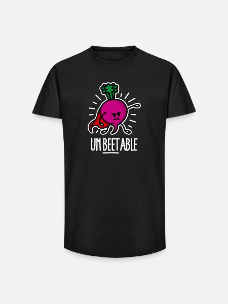 Sjove rødbeder Rødbeder Superhelt Ordspil Tegneserie - Long fit herre T-shirt - sort