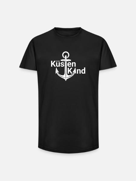 Küstenkind - Long Fit Männer T-Shirt - Schwarz