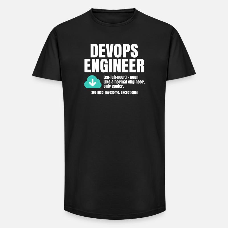Devops-Ingenieur - Long Fit Männer T-Shirt - Schwarz