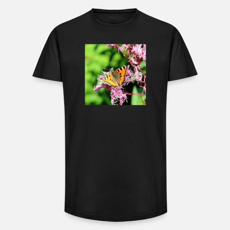 Schmetterlinge - Long Fit Männer T-Shirt - Schwarz