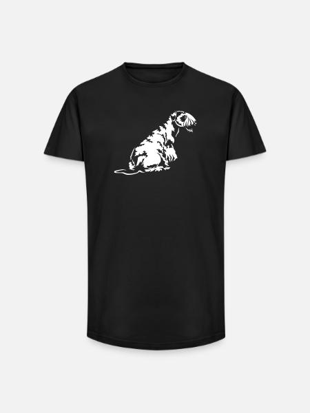 Cesky Terrier "Black Edition" - Long Fit Männer T-Shirt - Schwarz