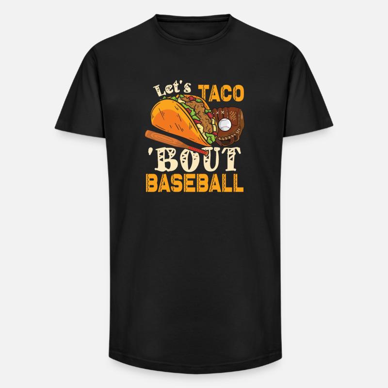 Lasst Uns Taco Bout Baseball - Long Fit Männer T-Shirt - Schwarz