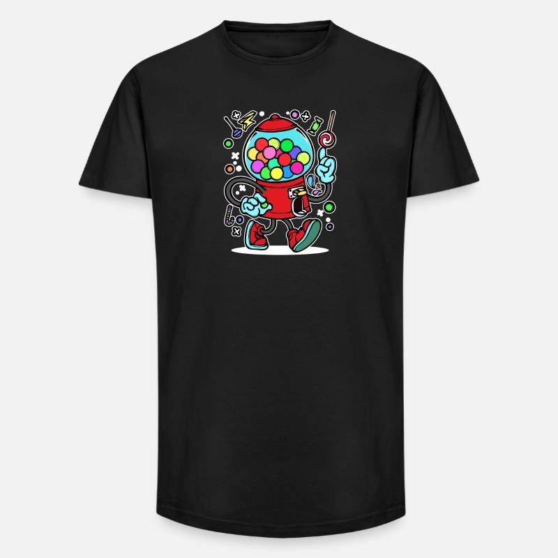 Sweet tooth Sweets Statement Dessert - Long Fit Men's T-Shirt - black