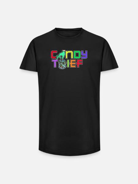 Sweets Statement Sweet tooth Delicious - Long Fit Men's T-Shirt - black