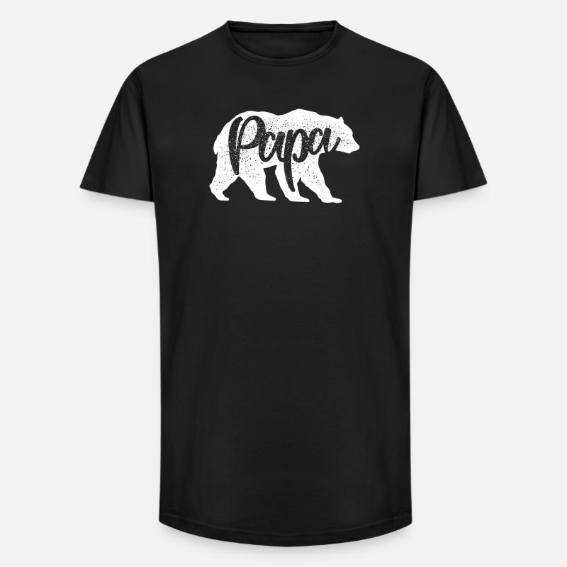 Wildcat Script Monochrom - Long Fit Männer T-Shirt - Schwarz