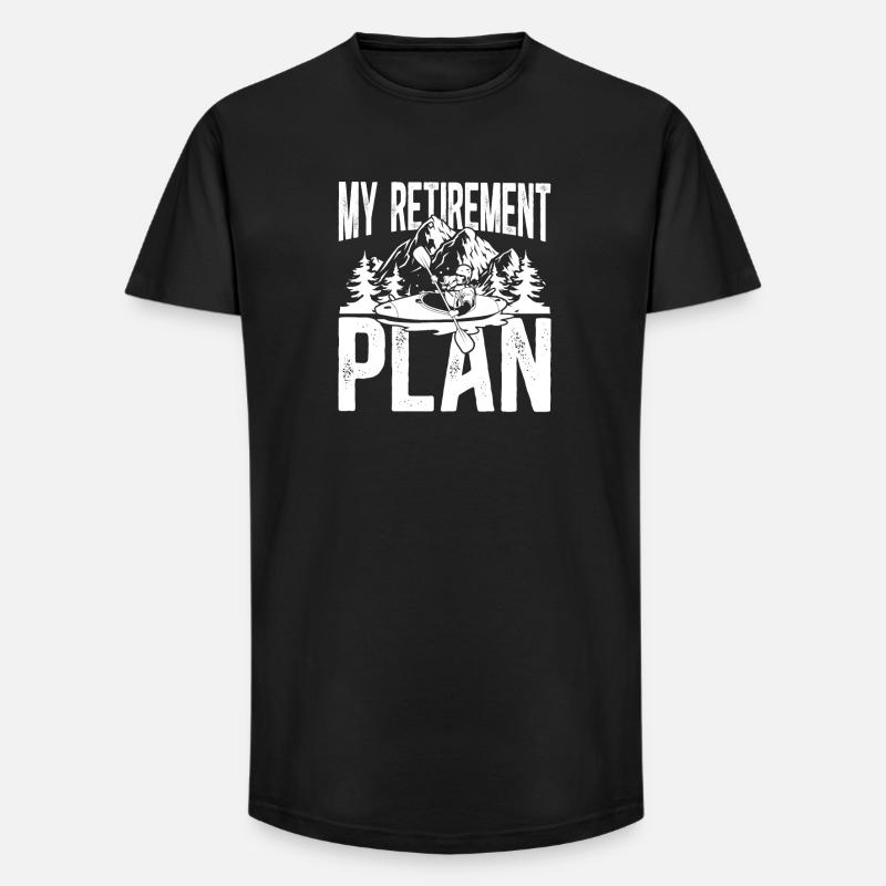 My retirement plan kayak - Long Fit Männer T-Shirt - Schwarz