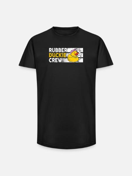 Rubber Duck Rubber Duckie Crew - Long Fit Men's T-Shirt - black