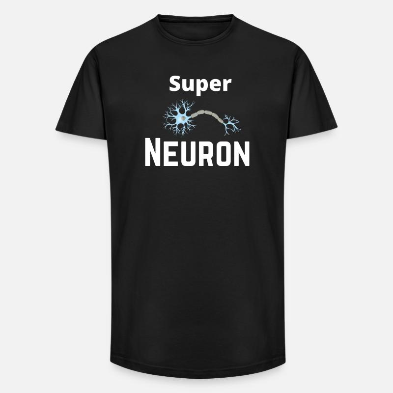 Super Neuron Network - Long Fit Men's T-Shirt - black