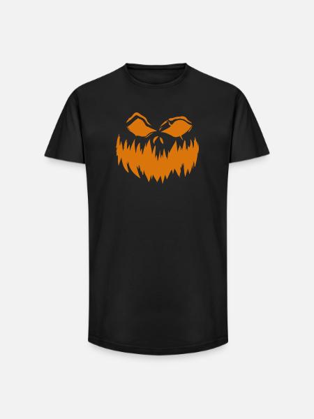 Pumpkin Grimace 3 - Long Fit Men's T-Shirt - black
