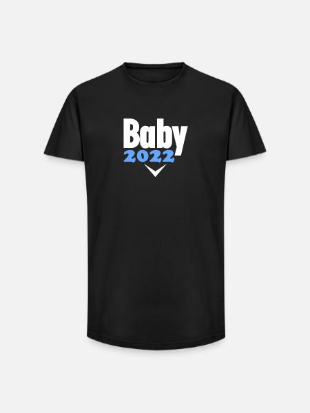 Bébé 2022 - Naissance Enceinte 2022 - T-shirt coupe longue homme - noir