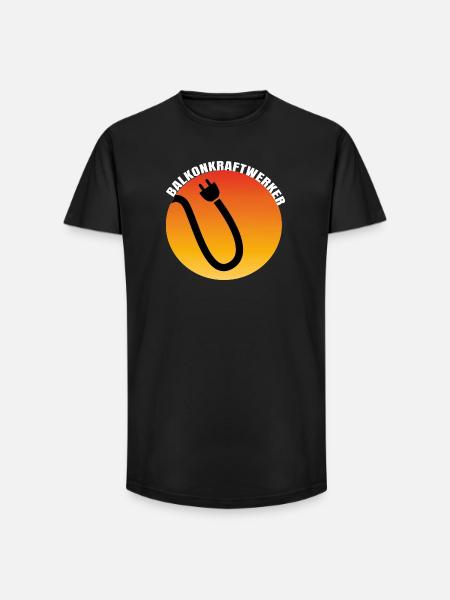 Balkonkraftwerk Plug Icon - Long Fit Männer T-Shirt - Schwarz