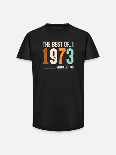 Best Of 1973 Limited Edition - Long Fit Männer T-Shirt - Schwarz
