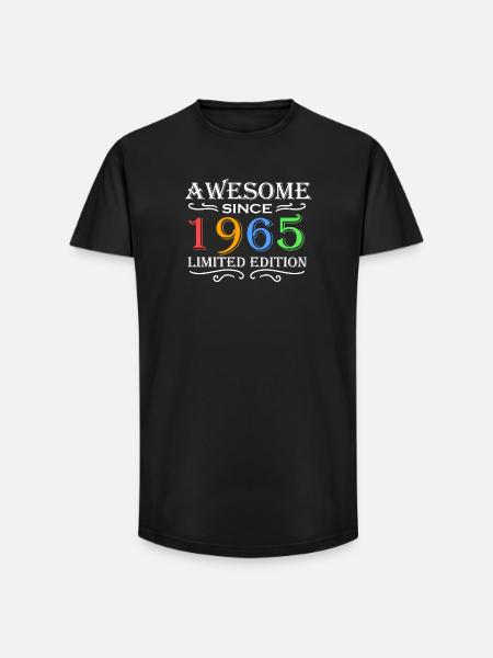 1965 - Born 1965 - Long Fit Men's T-Shirt - black