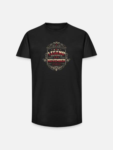 Verjaardagsuitspraken november 1962 60 Years Man - Heren T-shirt met lange pasvorm - zwart