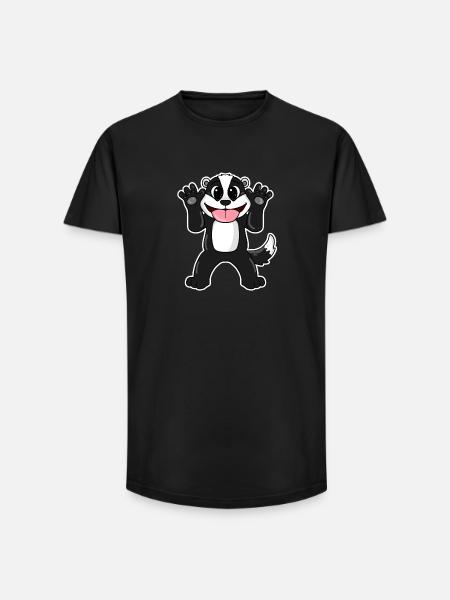 Badger Badger - Long Fit Men's T-Shirt - black