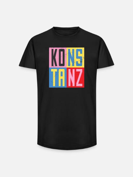 Constance cities design - Long Fit Men's T-Shirt - black