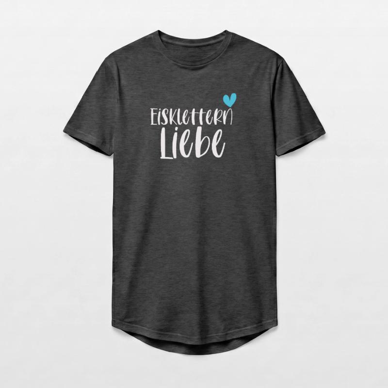 Klettern Eisklettern Liebe Eispickel Geschenk Long Fit Männer T-Shirt
