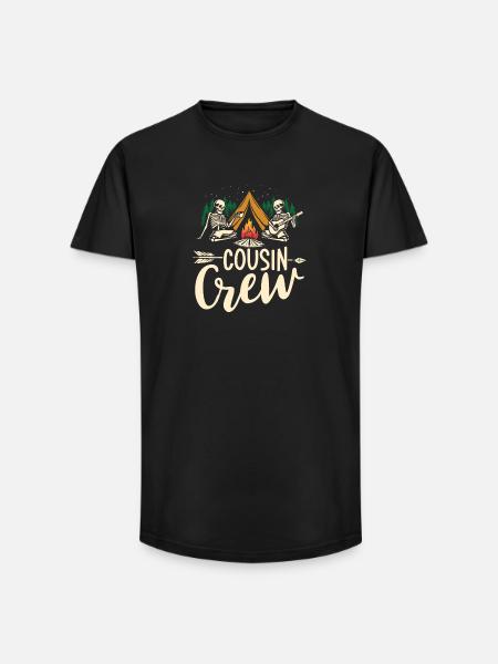 Cousin crew - Long Fit Männer T-Shirt - Schwarz