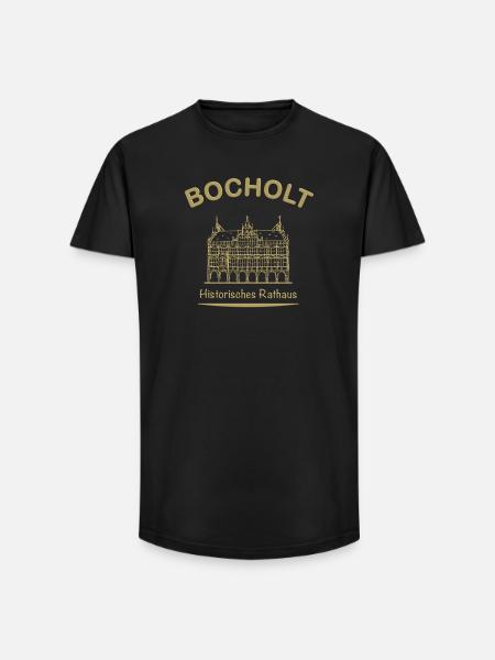 Bocholt Historic Town Hall - Long Fit Men's T-Shirt - black
