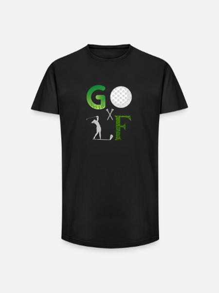 Golf - Golf Lovers - Long Fit Männer T-Shirt - Schwarz