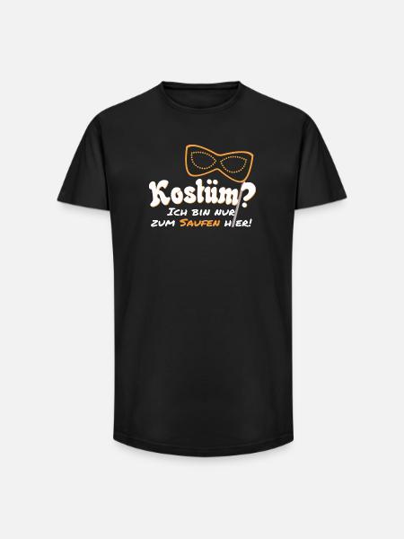 Faschings Kostüm? - Long Fit Männer T-Shirt - Schwarz
