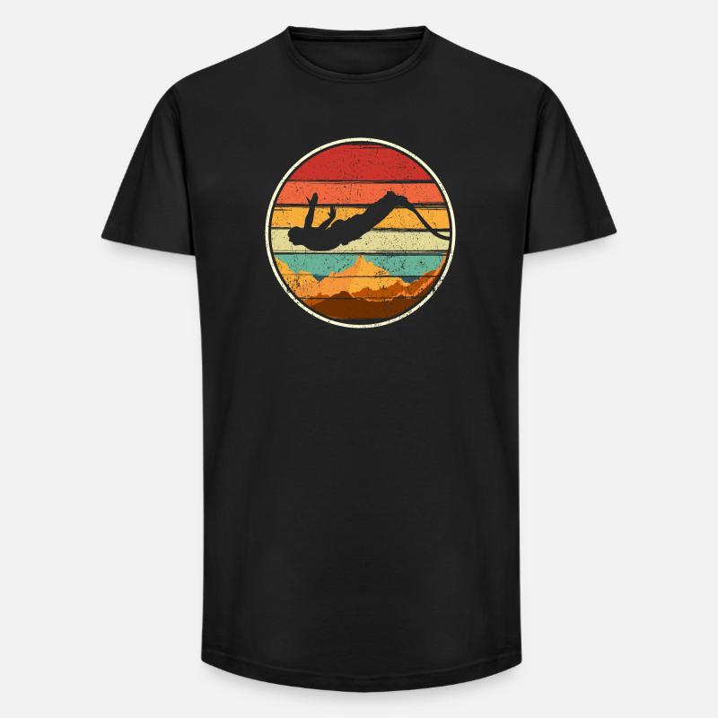 Sunset Summit Dive Circle - Long Fit Men's T-Shirt - black