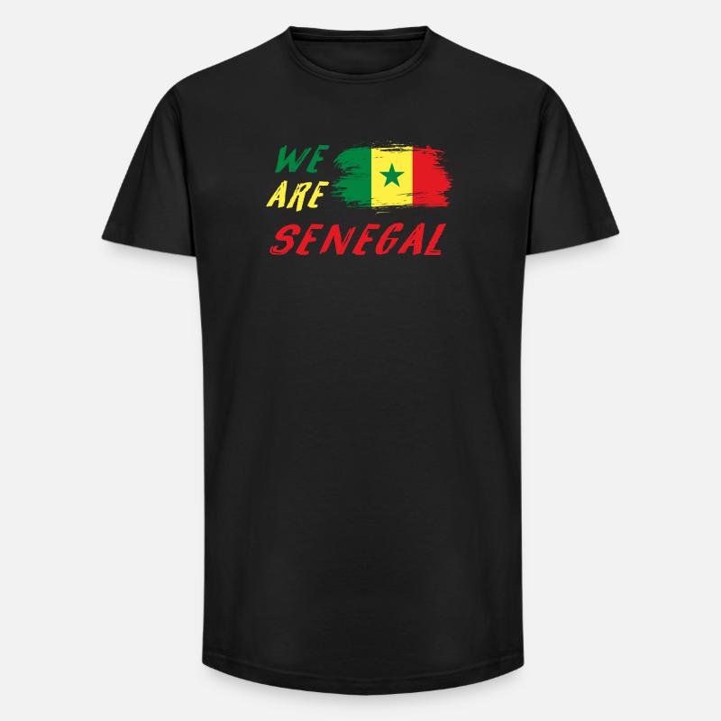 Wir sind Senegal - Long Fit Männer T-Shirt - Schwarz