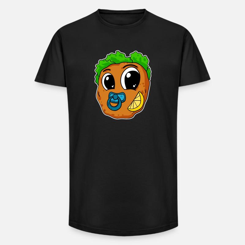 Baby Schnitzel - Long Fit Männer T-Shirt - Schwarz