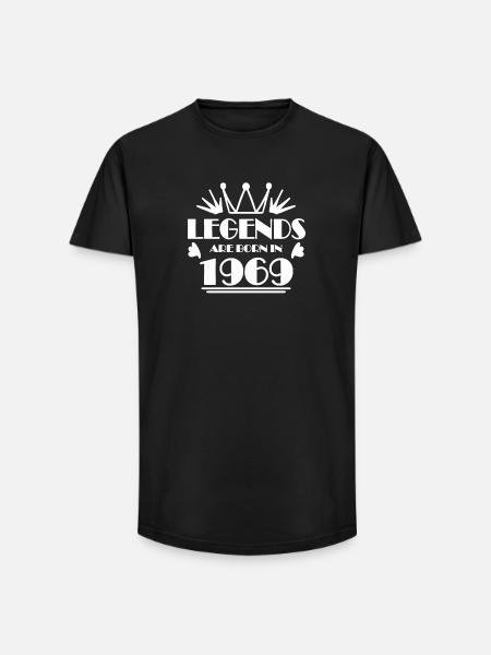 1969 - Born 1969 - Long Fit Men's T-Shirt - black