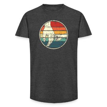 Händchen halten Regenbogenkreis - Long Fit Männer T-Shirt - Anthrazit - Vorne - AI Model Male 185 light (185cm)